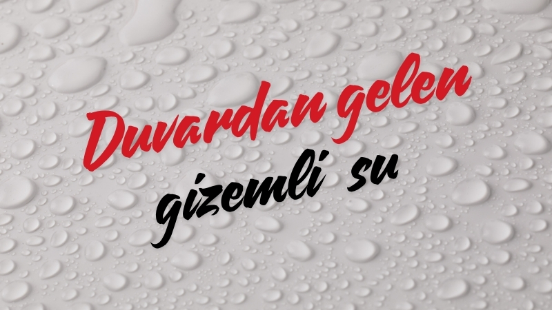 Duvardan gizemli su geliyor
