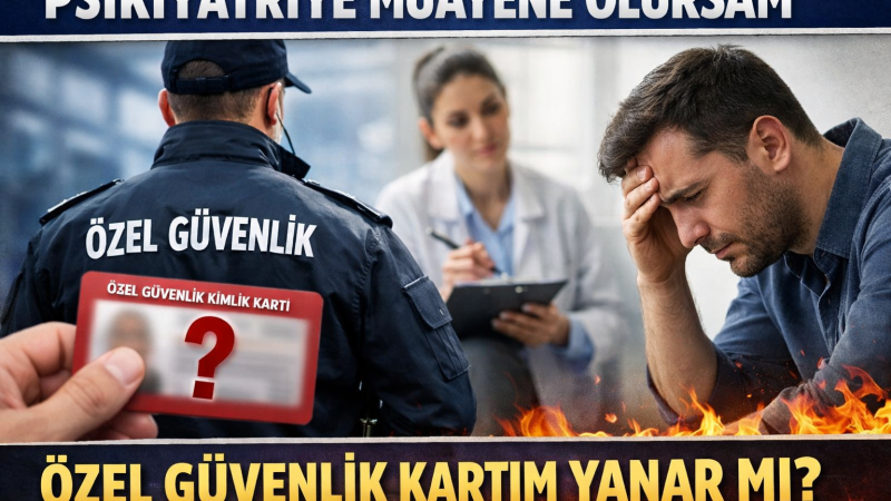 Psikiyatriye muayene olsam özel güvenlik kartım yanar mı?