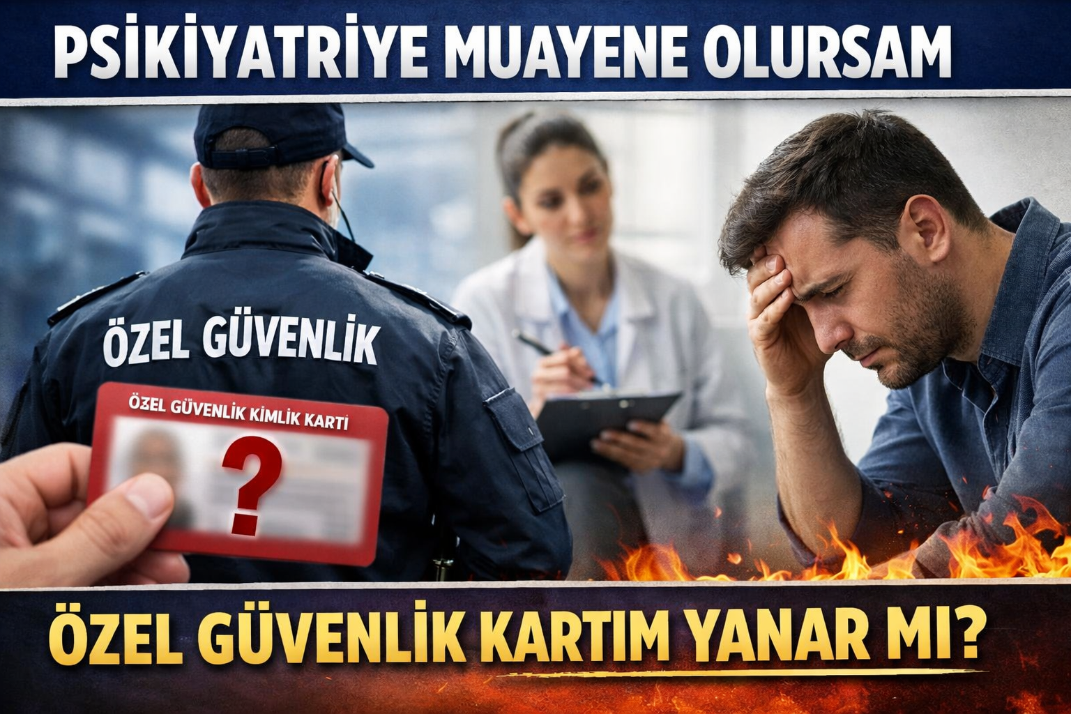 Psikiyatriye muayene olsam özel güvenlik kartım yanar mı?