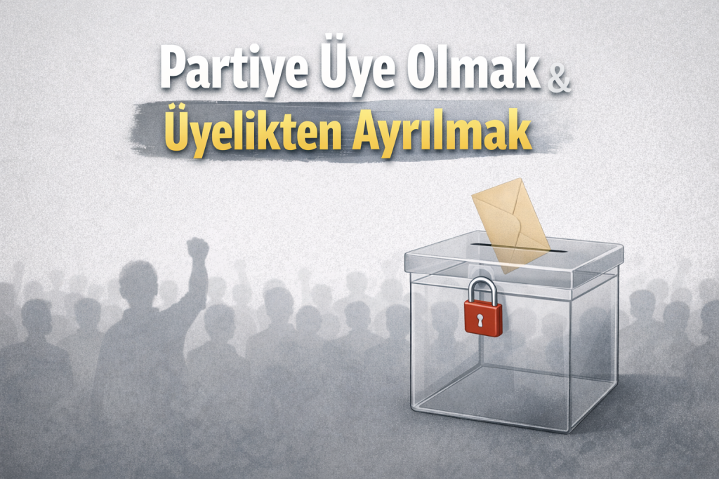 Siyasi parti üyesi olma ve sonlandırma