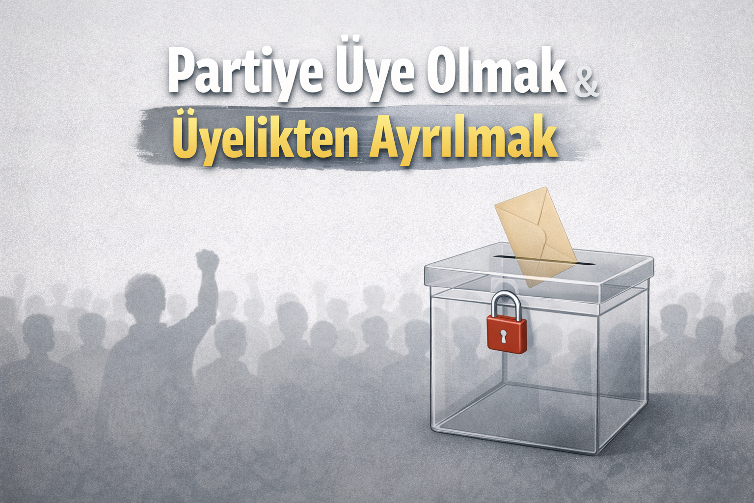 Siyasi parti üyesi olma ve sonlandırma