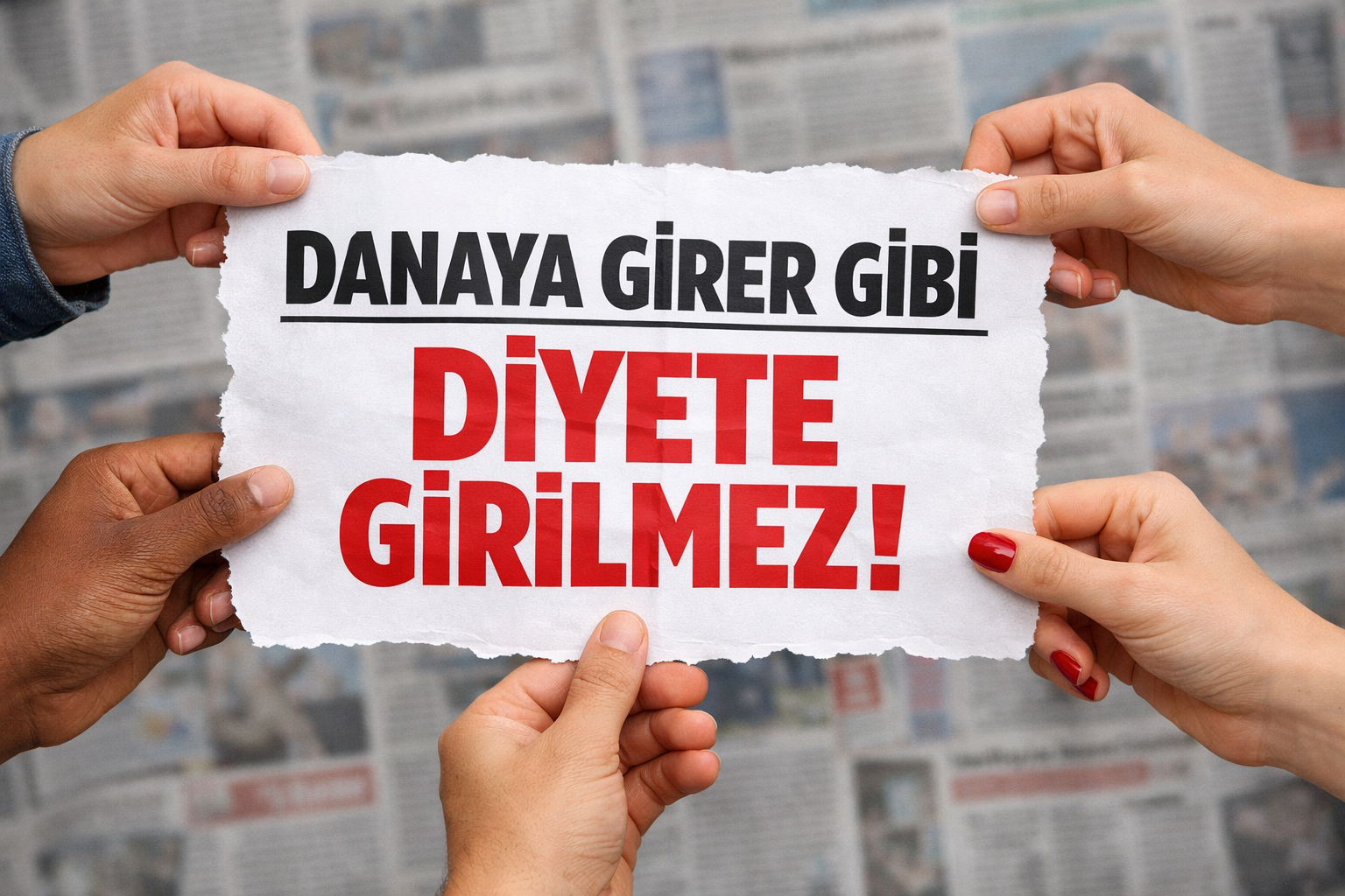 Danaya girer gibi diyete girilmez